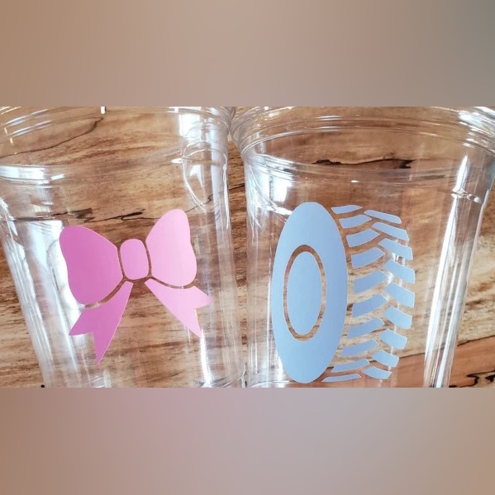 Bows or Burnouts Cup Decals